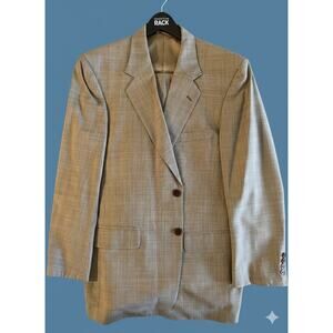 Haspel "New Orleans" Suit 40R | E. Thomas Italian Super 120s Wool | Beige Plaid